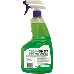 Ecolab Cleanshot Spray&Sanitise- All Purpose Cleaner - 750ml