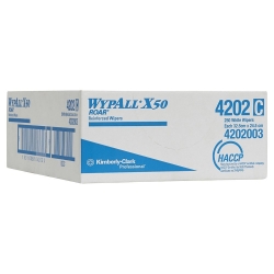 WYPALL 4202 X50 Single Sheet Wi per , White 32.5cm x 24.5cm, 250 Wi per s per Ca