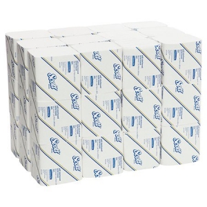 SCOTT 4321 Soft Interleaved Toilet Tissue, White 1 Ply, 500 Sheets per Pack, 36
