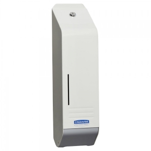 KCP 4404 Single Sheet Toilet Tissue Dispenser, White Lockable Metal Enamel, Comp