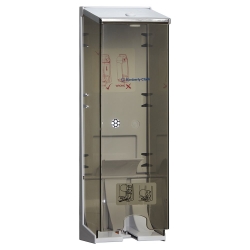 KCP 4976 Triple Roll Toilet Tissue Dispenser, Clear Lockable ABS Plastic, Compat