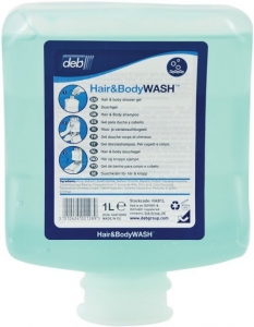 Deb Hair & Body - Hair and Body Wash - 6 x 1Ltr