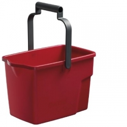 Bucket 9Ltr Rectangle Red